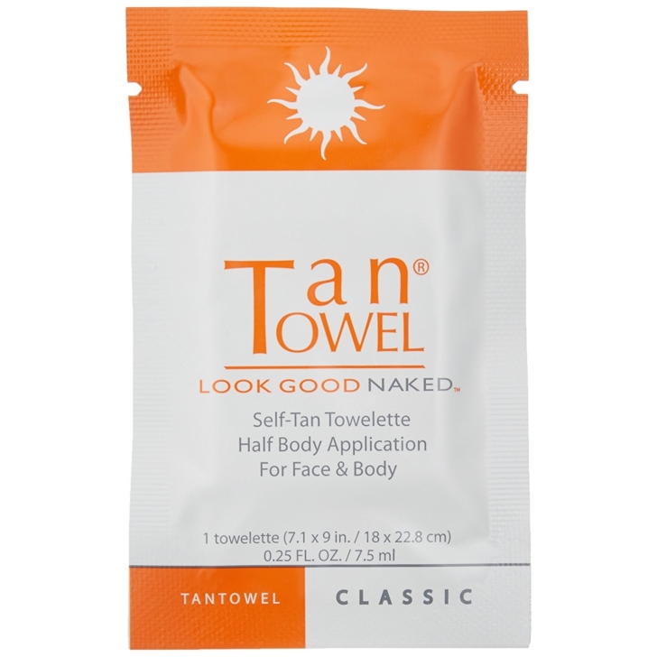 TanTowel Self Tan Towelette Classic individual packet